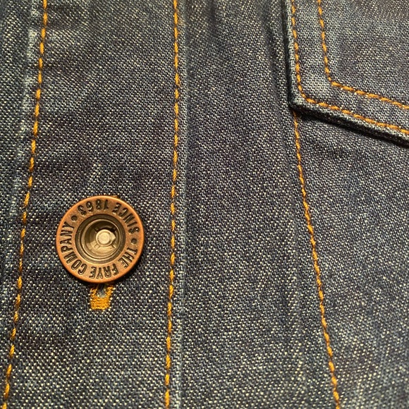 Women’s FRYE Button Front Dark Wash Denim Dress - Picture 12 of 12